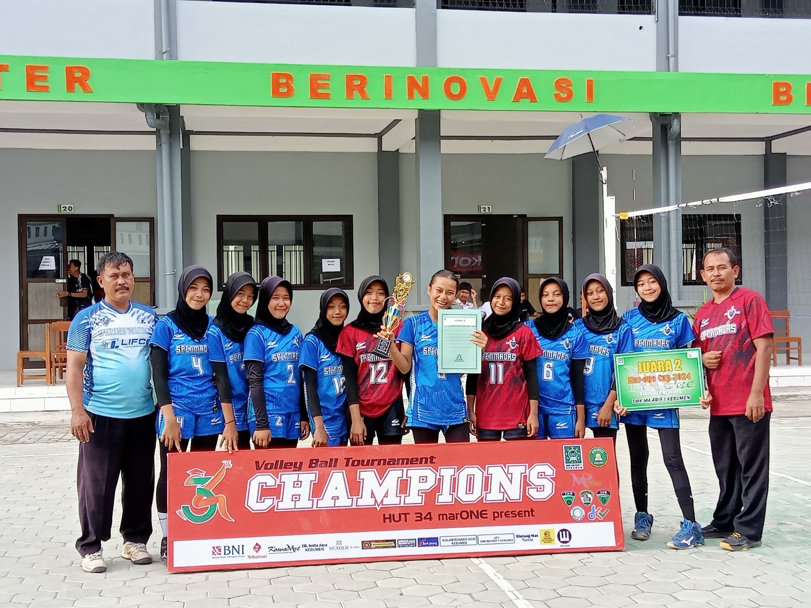 JUARA II VOLLY BALL PUTRI DI MARONE CUP